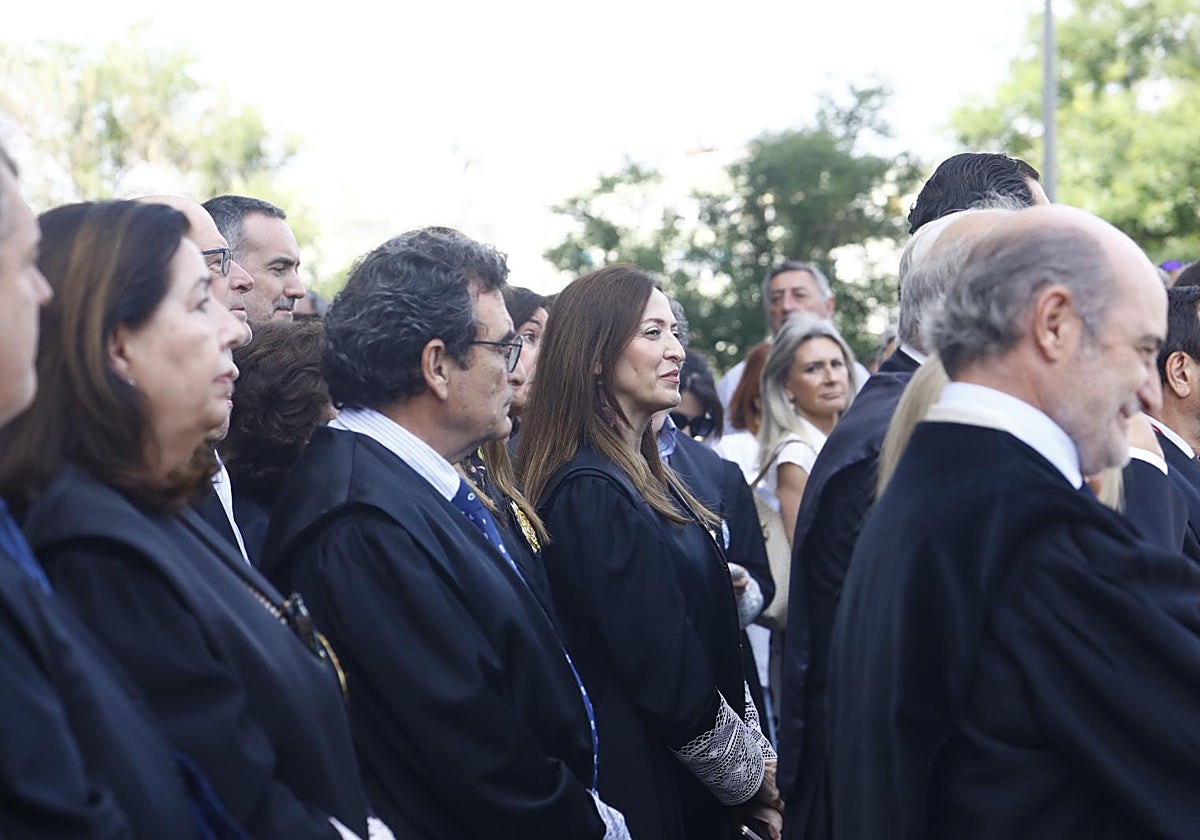 Concentración de jueces y fiscales el pasado 11 de junio en la Ciudad de la Justicia