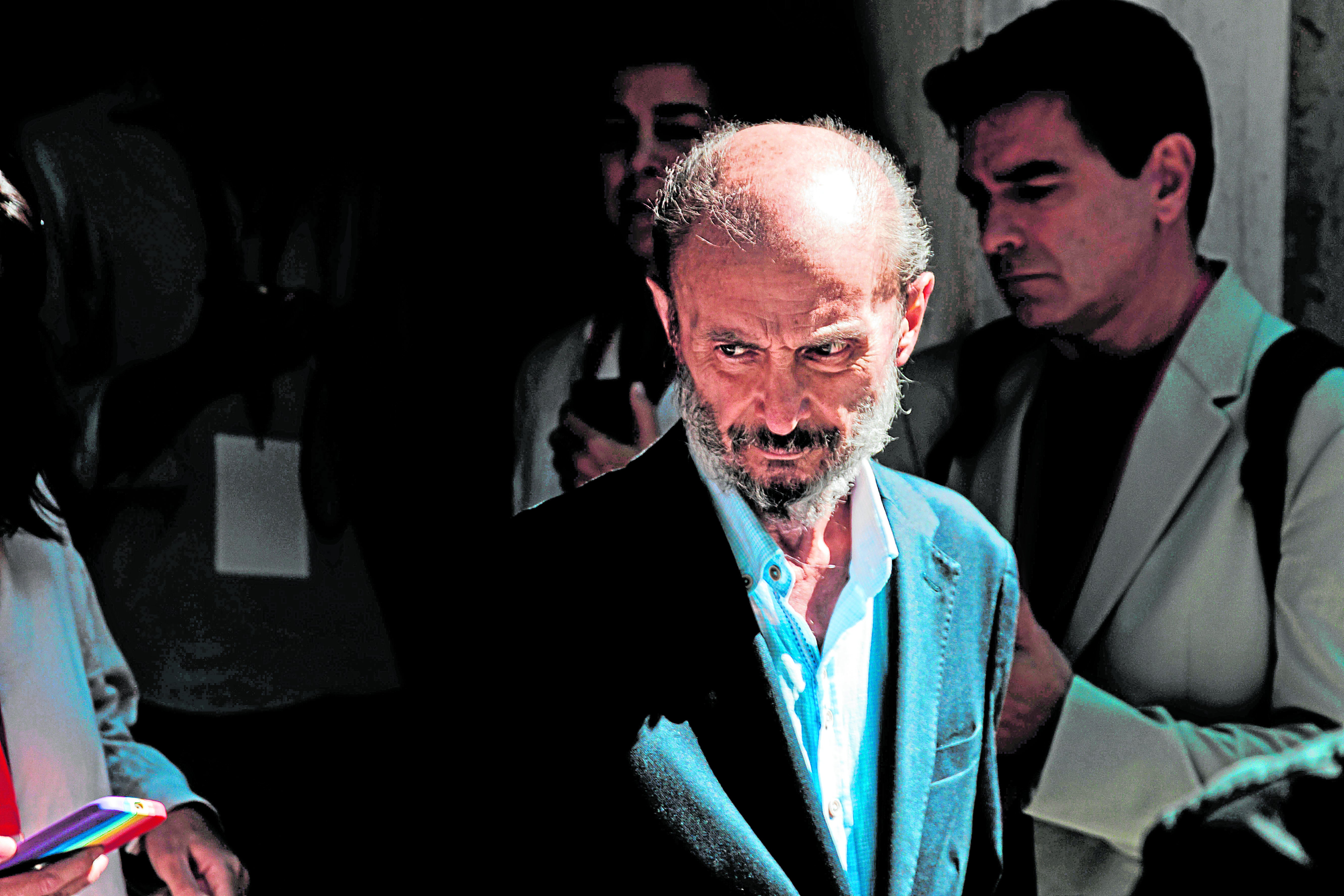 Javier Lambán, a su salida del Comité Federal en Ferraz celebrado en septiembre de 2024