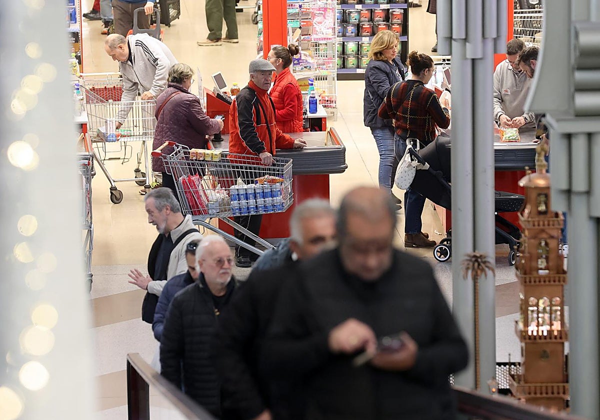 Imagen de archivo de un supermercado