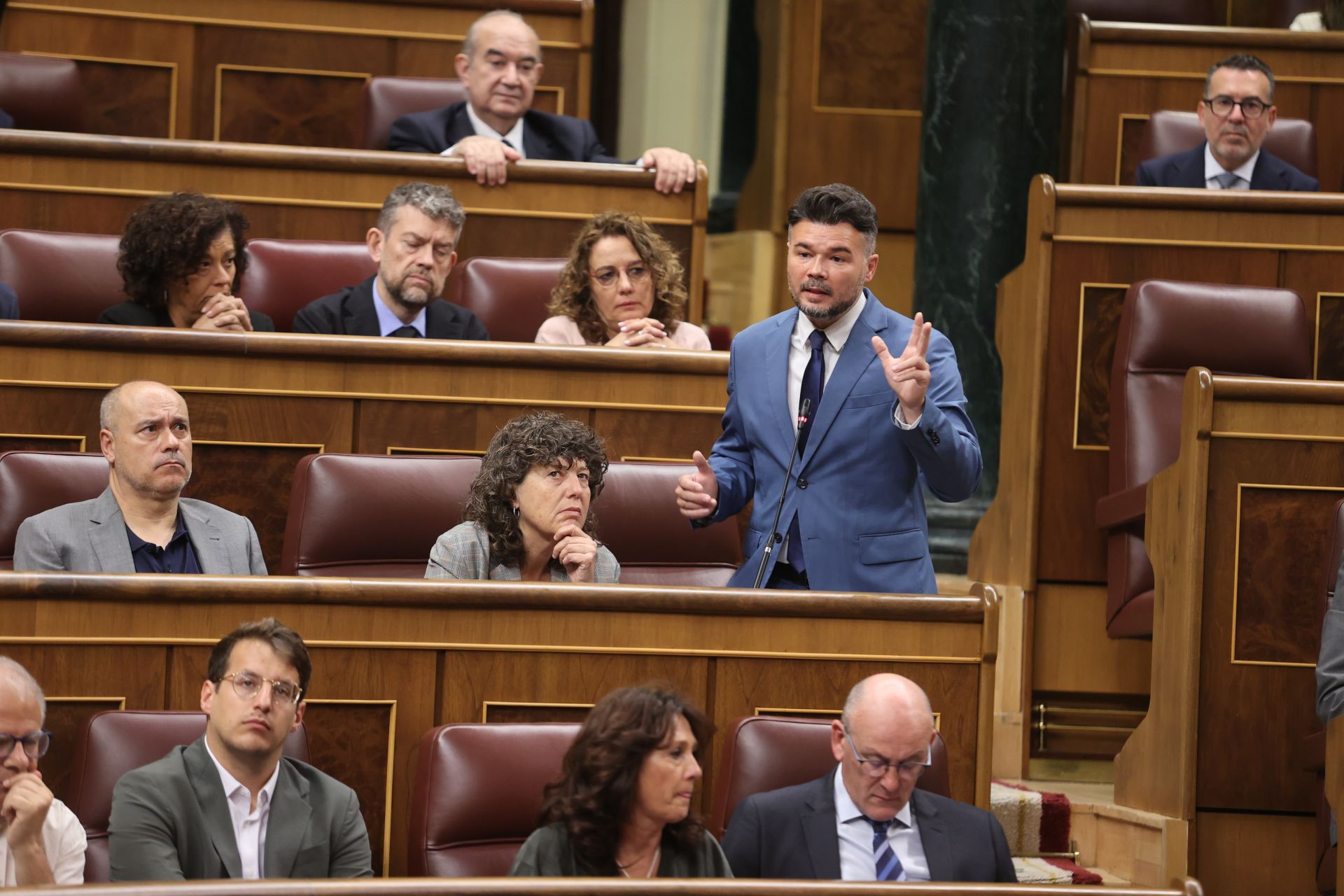 El portavoz de ERC en el Congreso, Gabriel Rufián