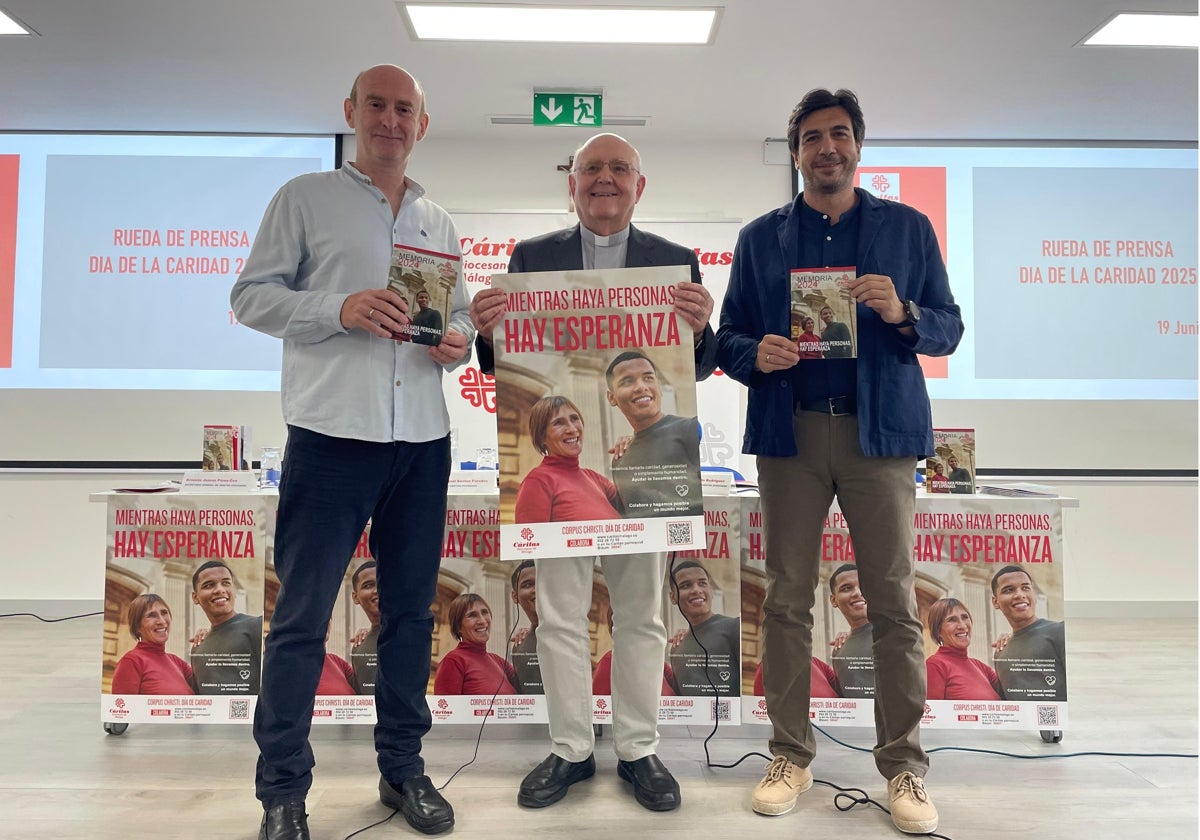 Imagen de la presentación de Cáritas este jueves en Málaga