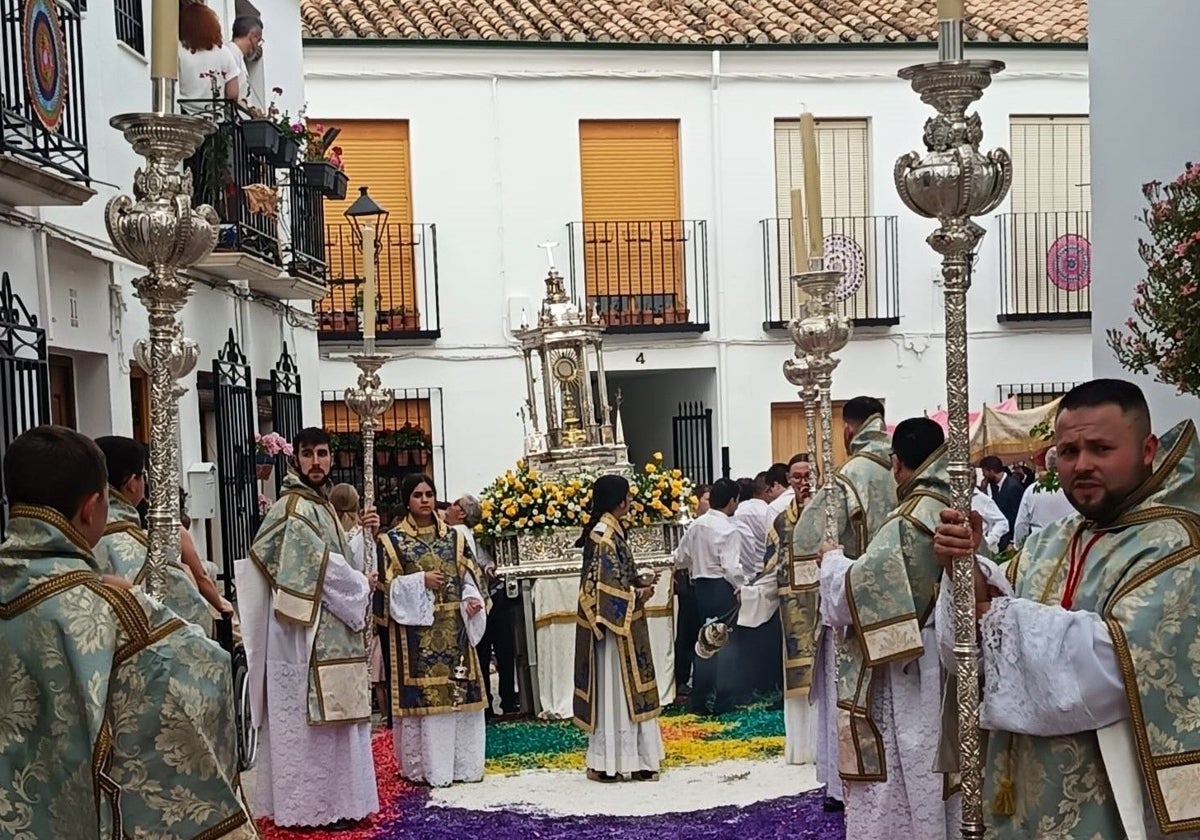 El Corpus Christi, durante su procesión