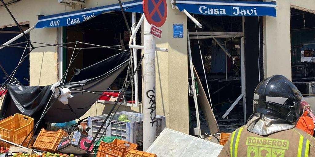 Más de diez heridos por la explosión en un bar de Lo Pagán, en San Pedro del Pinatar, que ya se había incendiado hace un año