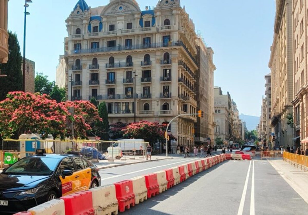 Via Laietana en obras
