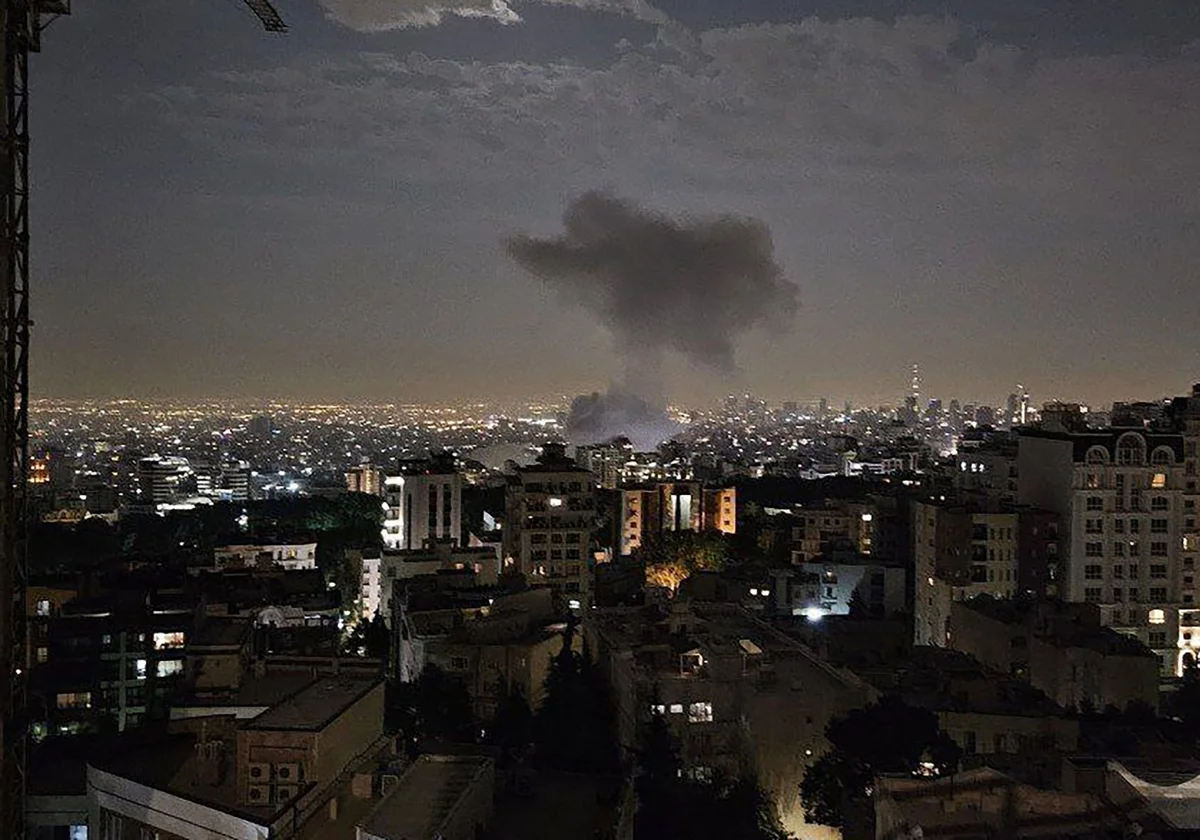 Ataque aéreo de Israel a Teherán, capital de Irán
