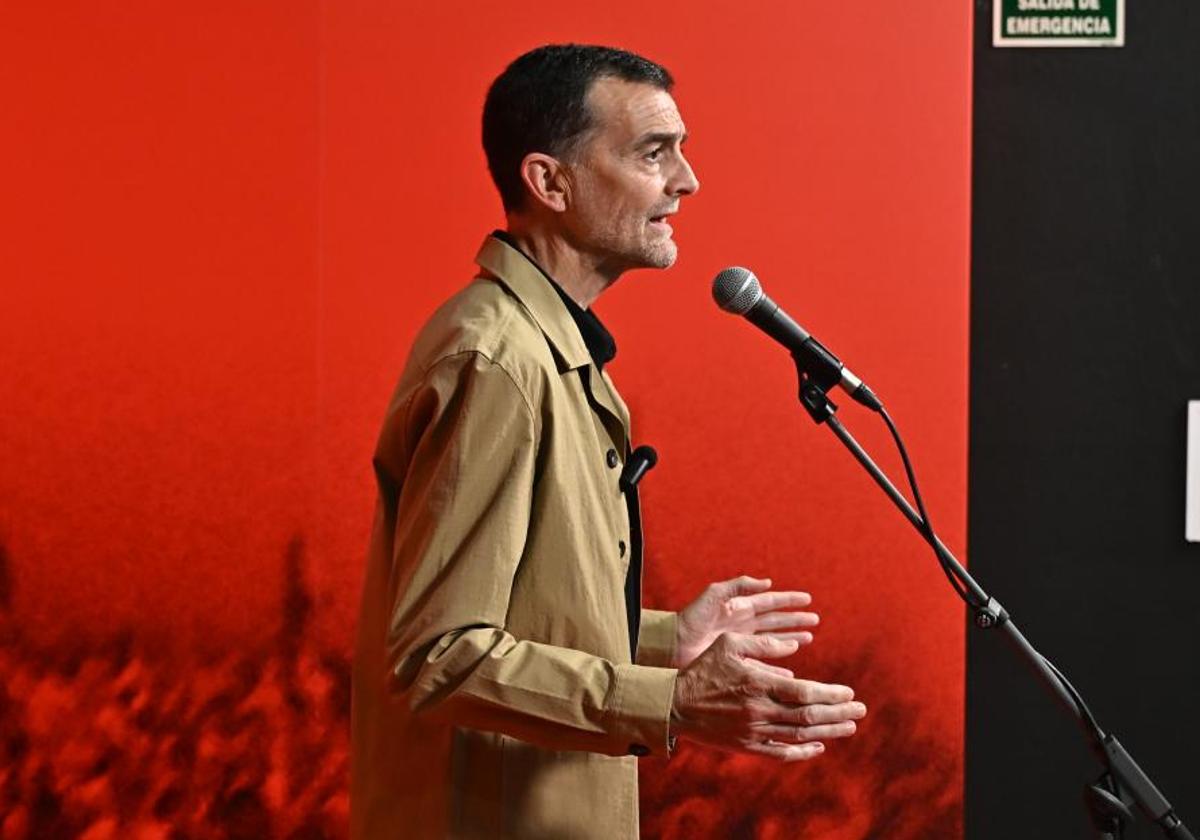 Maíllo, ayer, durante su intervención en la apertura del XIII Congreso Confederal de CCOO