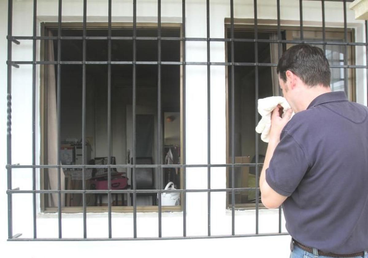 Imagen de archivo de un piso incendiado