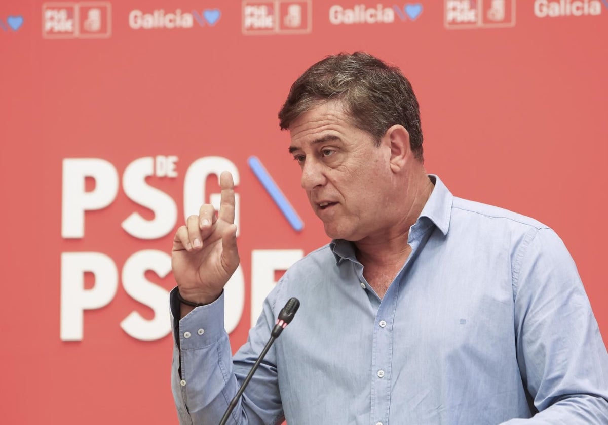 José Ramón Gómez Besteiro, este lunes en rueda de prensa