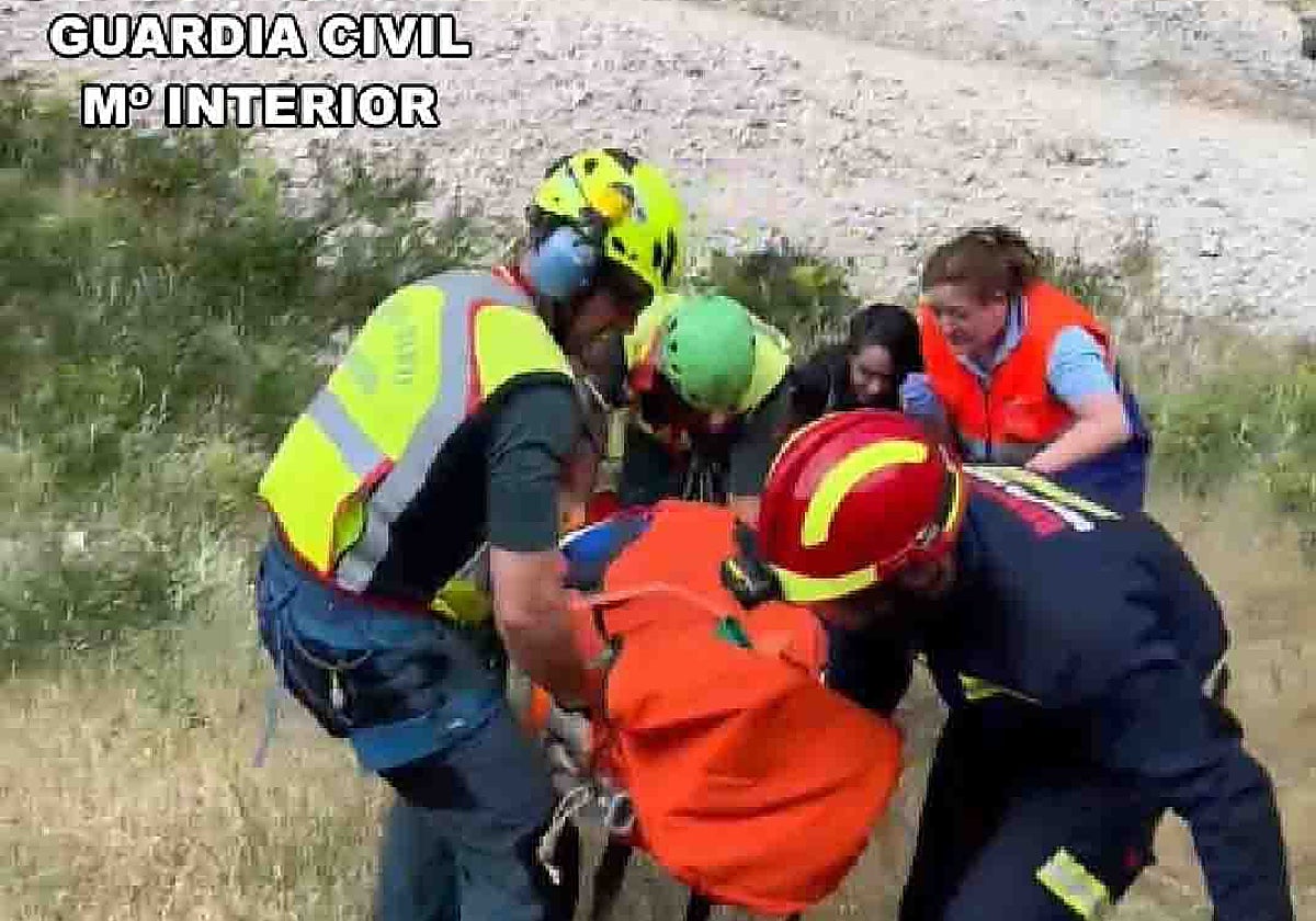 Rescate del senderista herido en el paraje del Río Borosa