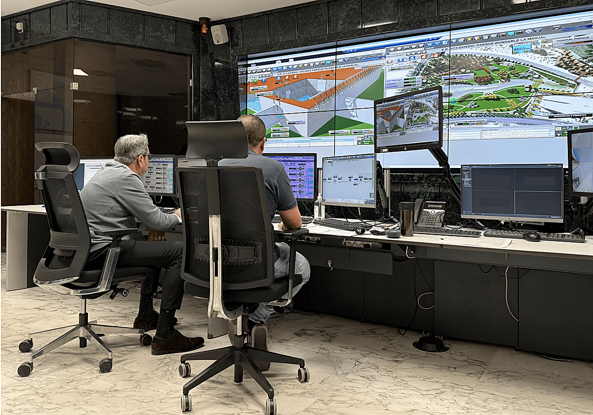 Centro de control de la compañía Aguas de Alicante