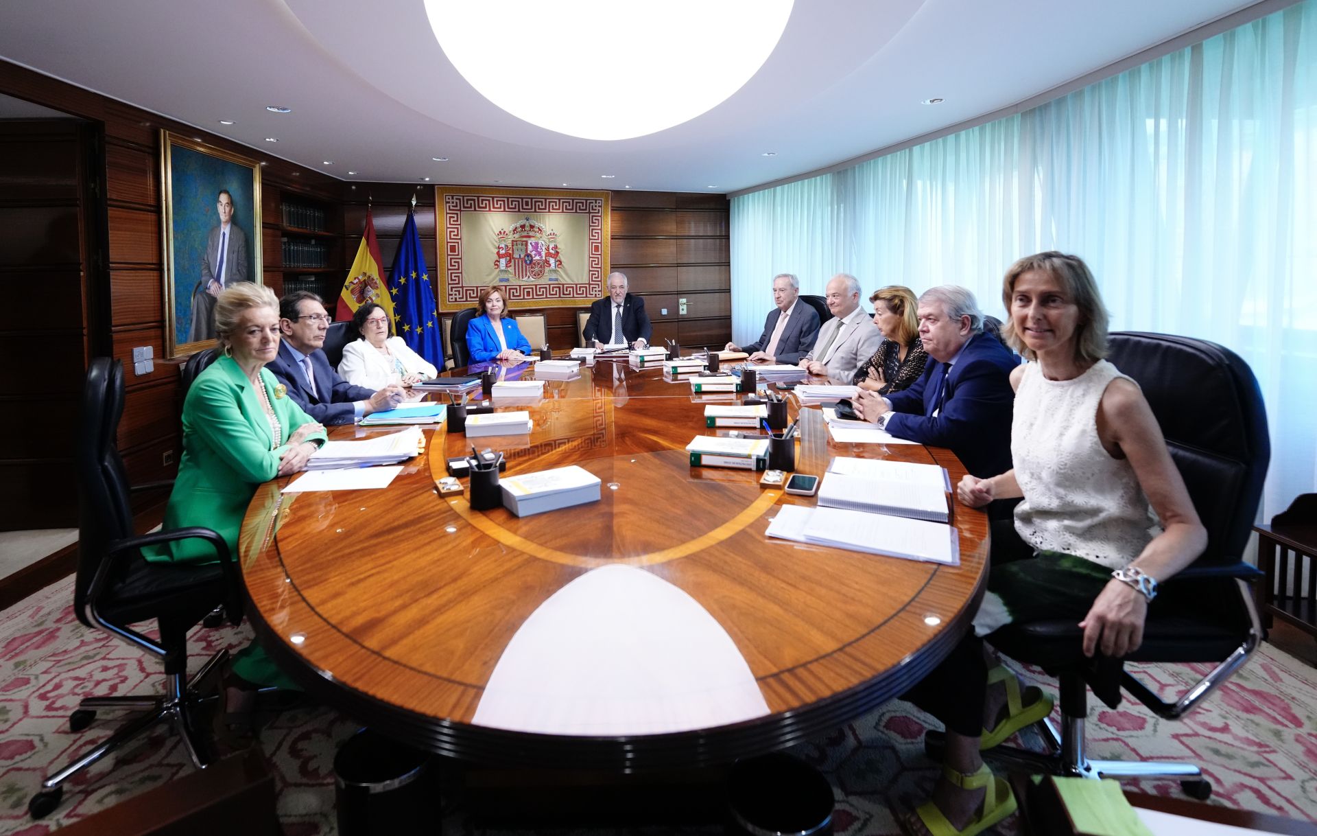 El Pleno del Tribunal Constitucional que abordará la ley amnistía, en su reunión de este lunes