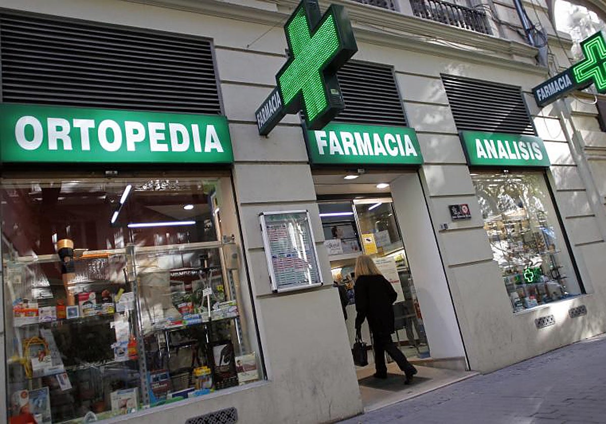 Imagen de archivo de una farmacia de Valencia