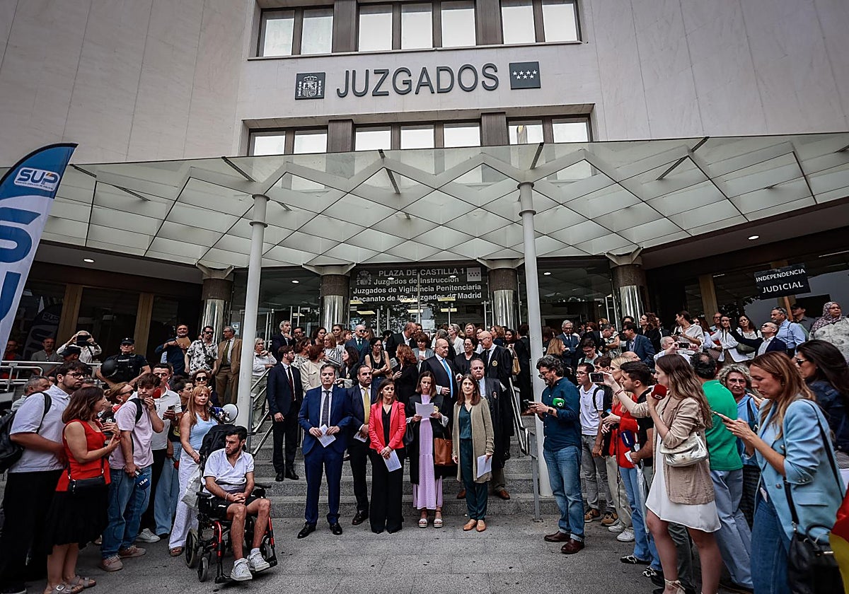 Concentración el pasado 11 de junio en los juzgados de plaza de Castilla