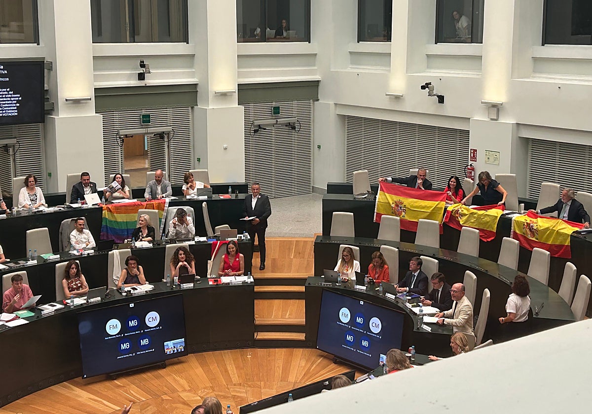 Choque de banderas en el Pleno tras el debate de dos  propuestas relacionadas con el colectivo LGTBI+