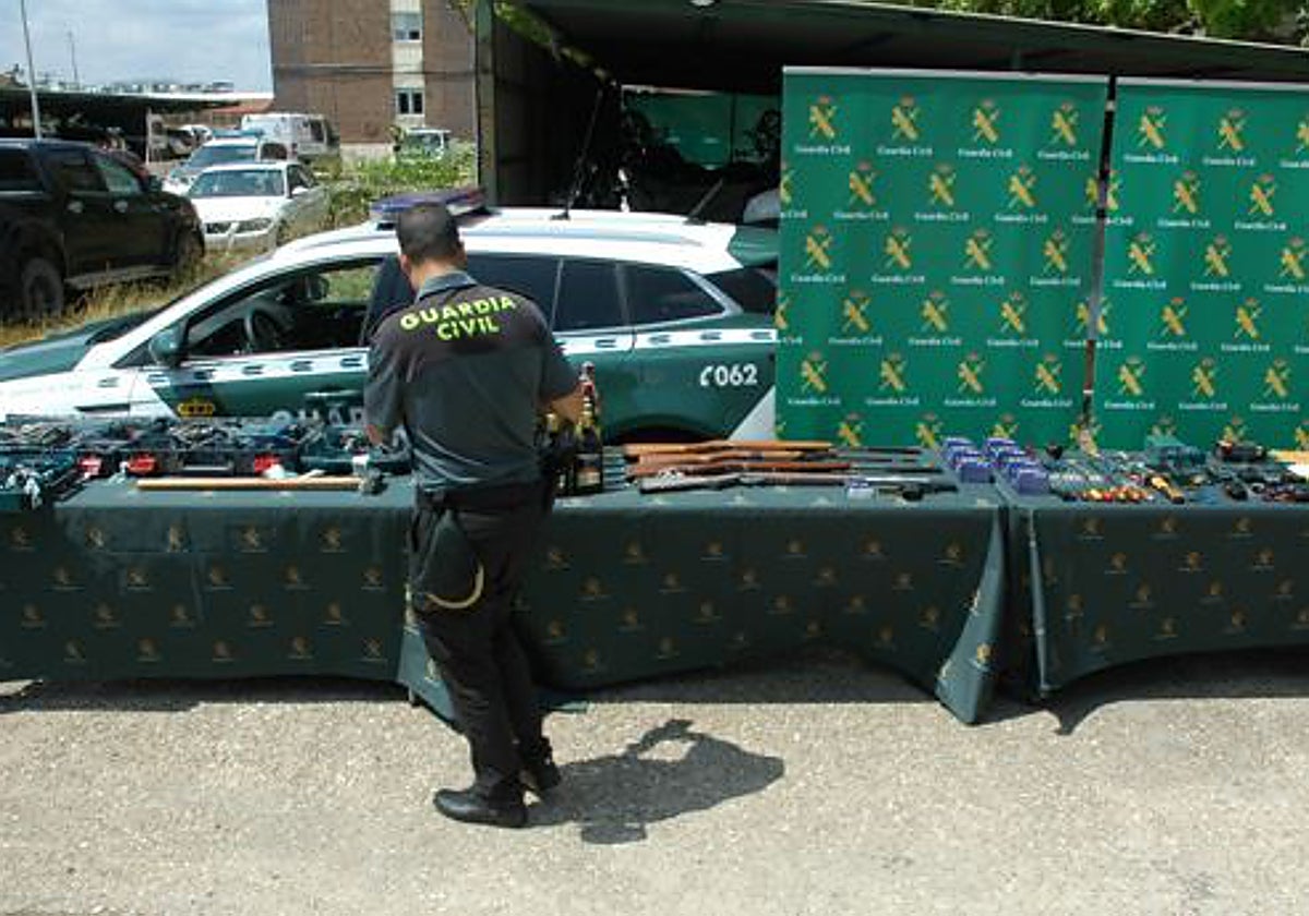 Material incautado en la operación