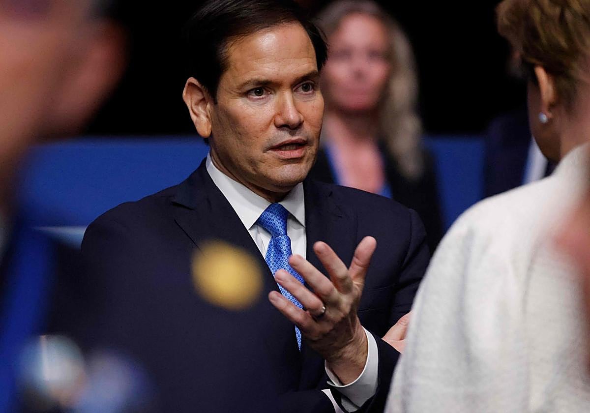 El secretario de Estado, Marco Rubio, en La Haya