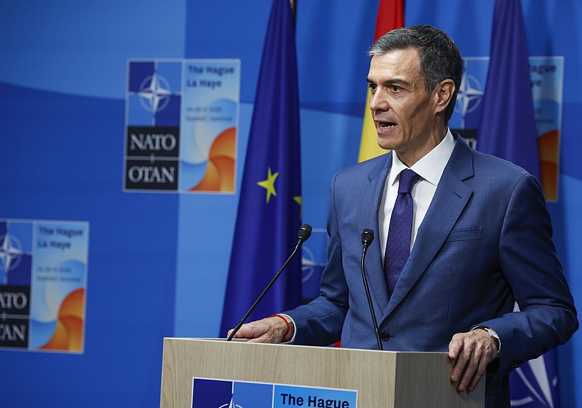 Pedro Sáncghez, el pasado miércoles en la Cumbre de la OTAN