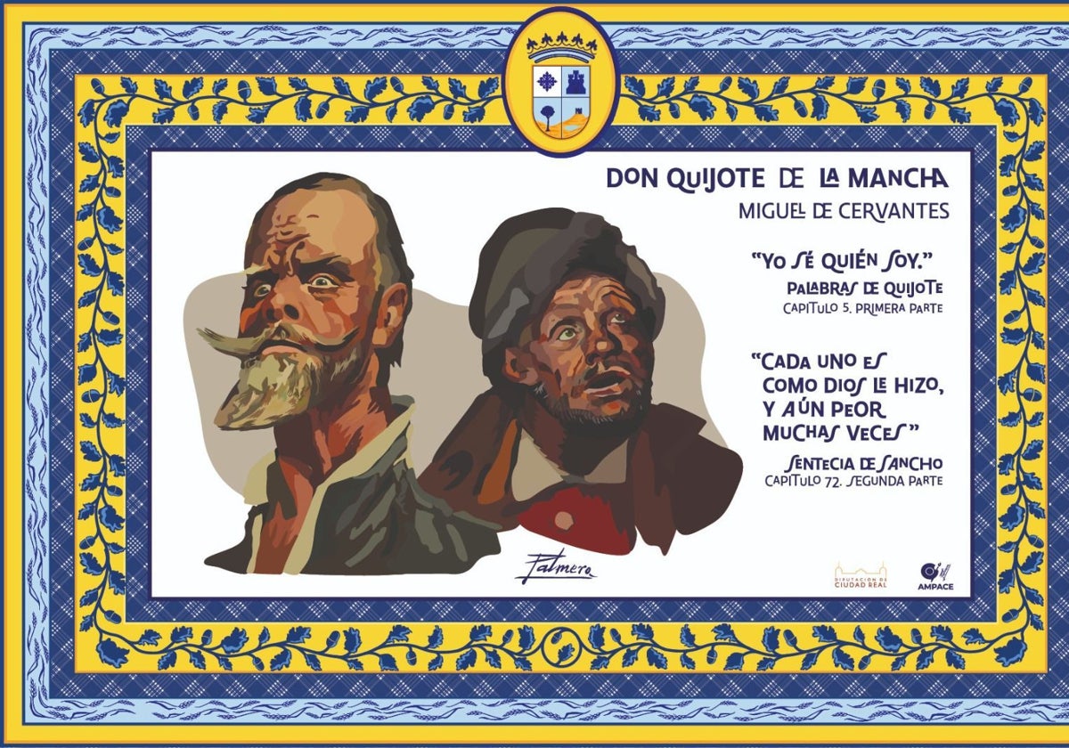 Obra inspirada en Don Quijote del Maestro Palmero