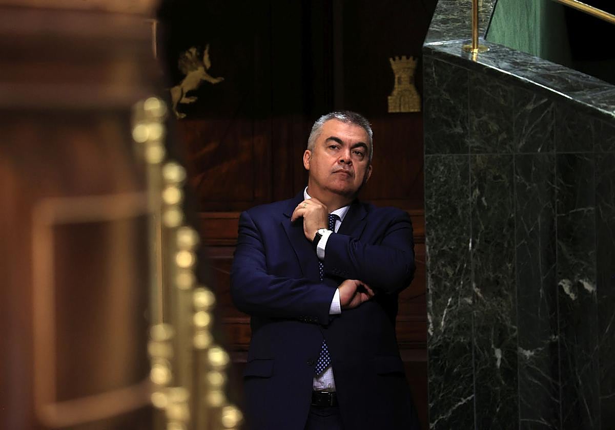 Santos Cerdán, en el Congreso durante una sesión parlamentaria en octubre del año pasado