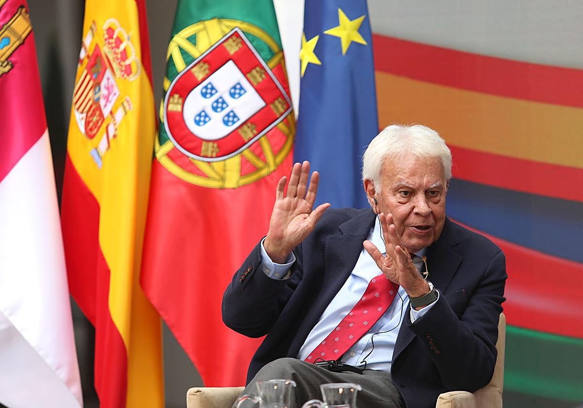 Felipe González, en un acto reciente en Toledo
