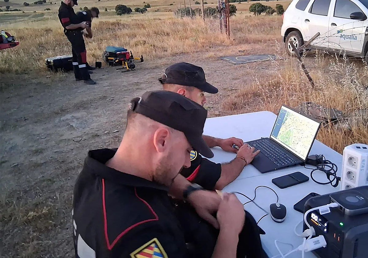 Efectivos de la UME, este viernes en Ávila