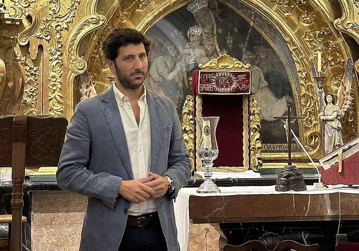 Rafael Salamanca, reelegido hermano mayor de la Sentencia, este jueves en la ermita de la Alegría