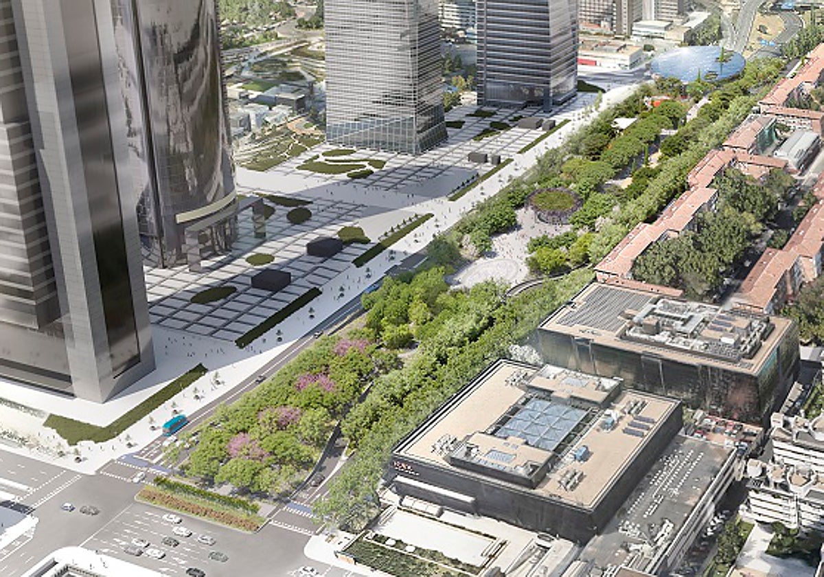 Recreación del futuro Parque Castellana