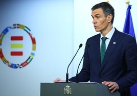 El presidente del Gobierno, Pedro Sánchez, tras la reunión del Consejo Europeo