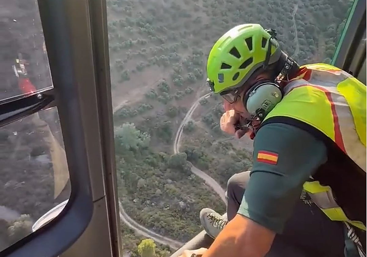 Intervención del Grupo de Intervención y Rescate de la Guardia Civil