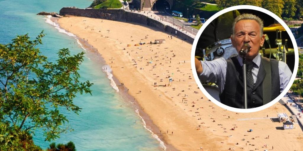 La playa del País Vasco que conquistó a Bruce Springsteen: un enclave natural de 600 metros con arena dorada