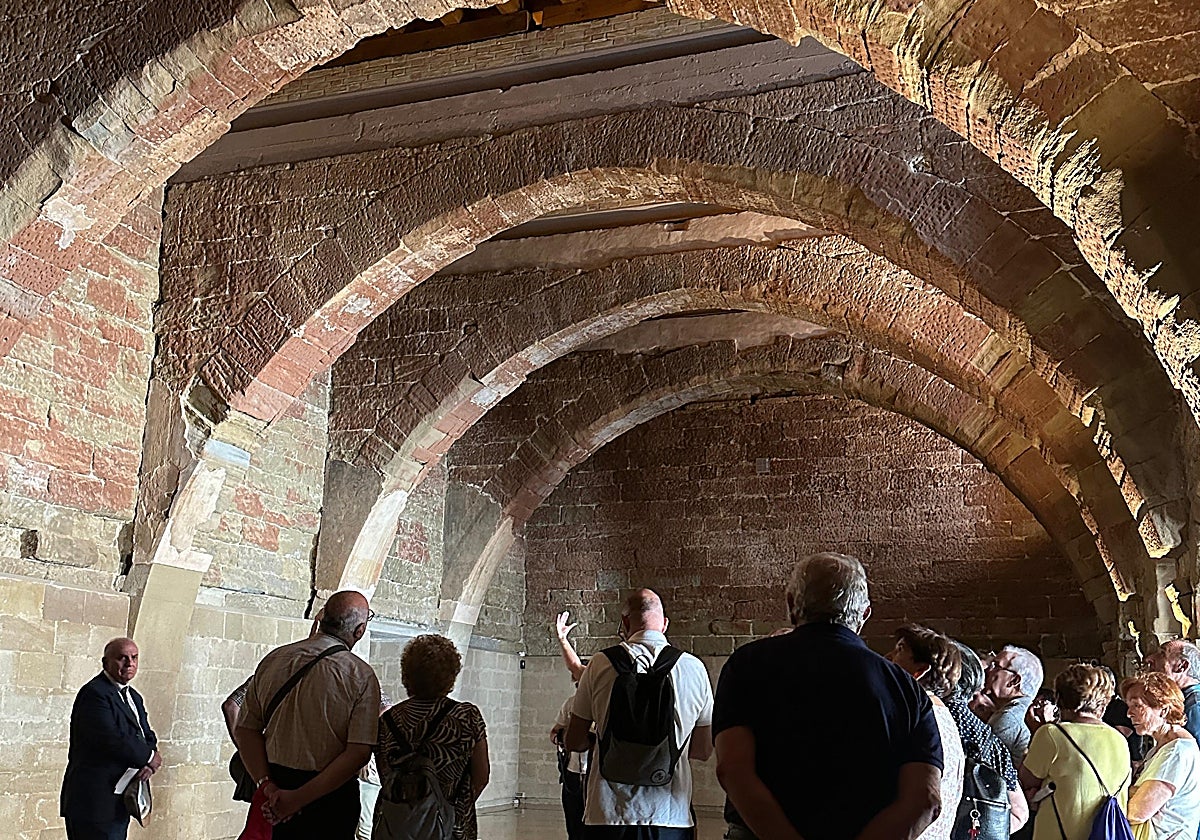La sala capitular del cenobio aragonés, en su estado actual, recibe visitas