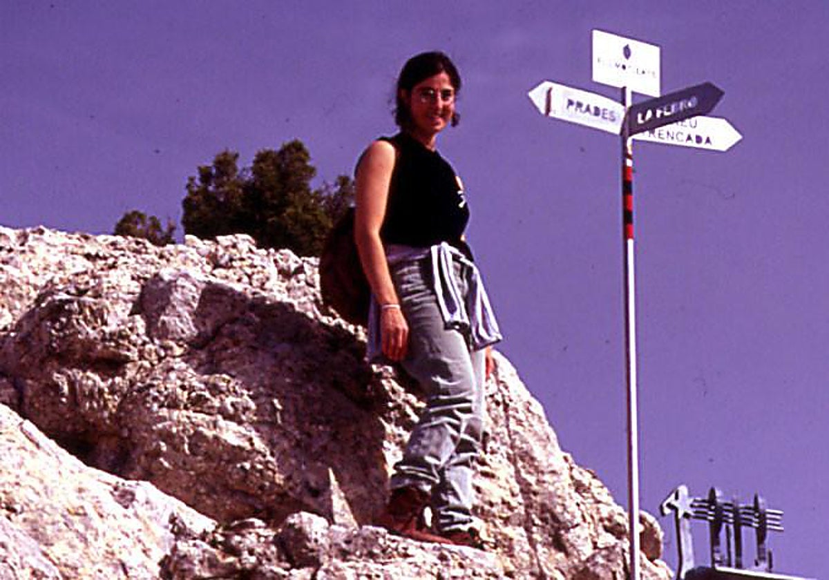 Helena Jubany, durante una excursión