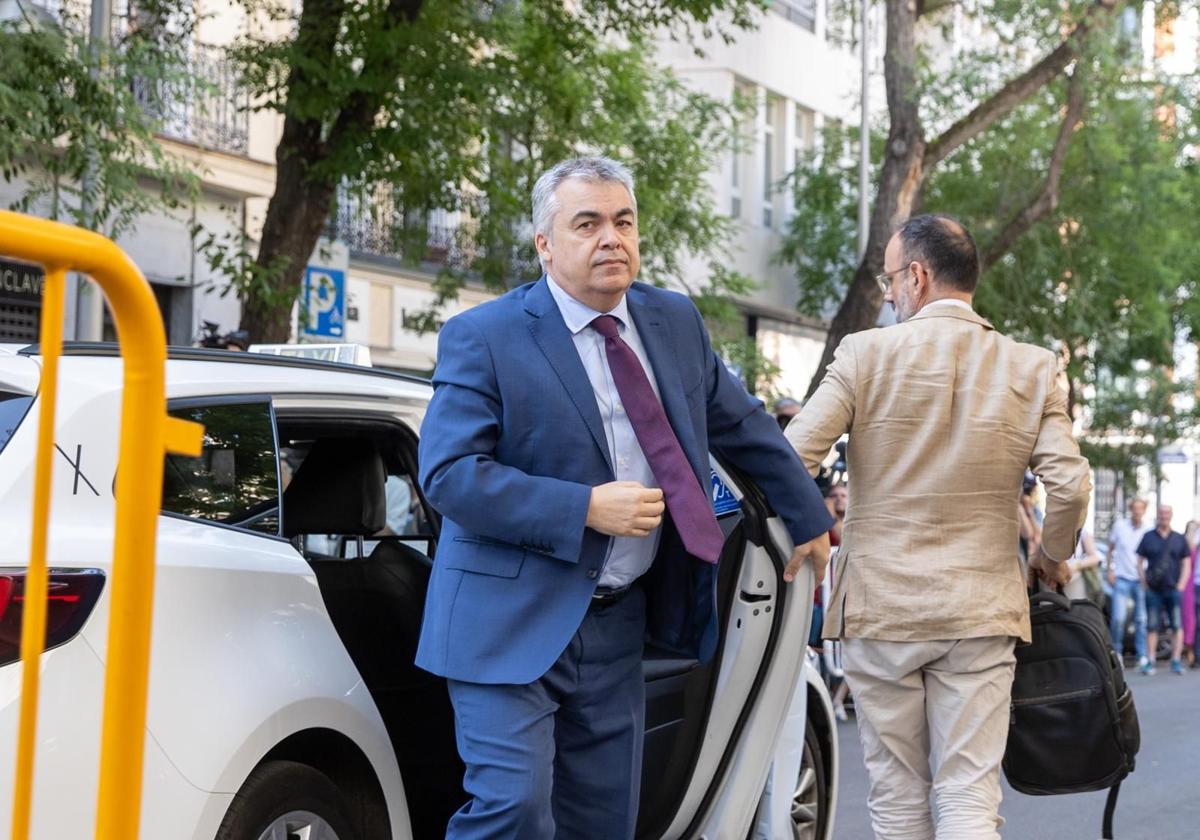 santos Cerdán, a su llegada al Tribunal Supremo