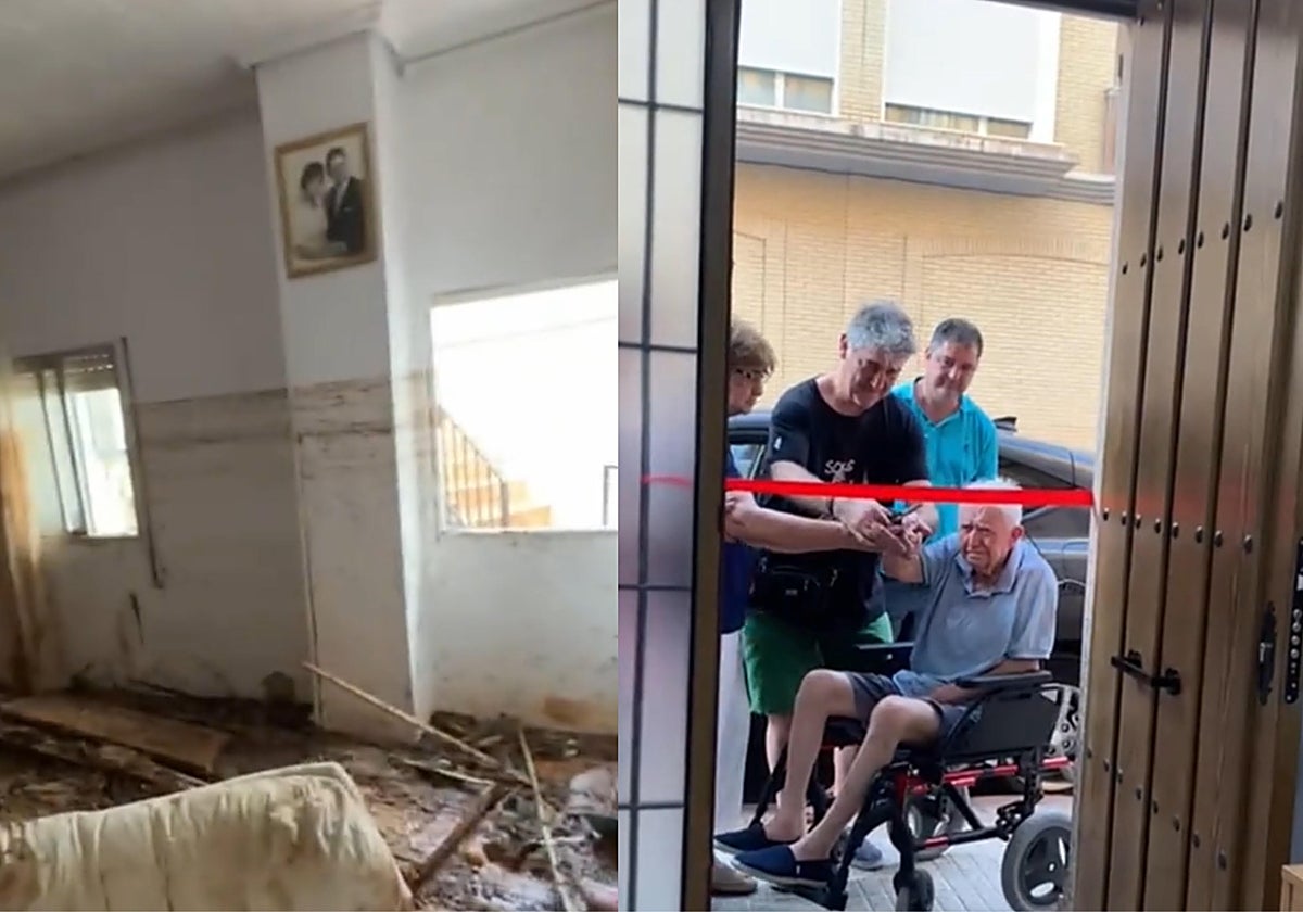 Unos abuelos vuelven a su casa de Paiporta 242 días después de ser destrozada por la dana y esta es su reacción: «Qué llorera»