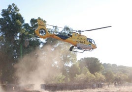 Un rayo provoca un incendio forestal en la Sierra de Andújar