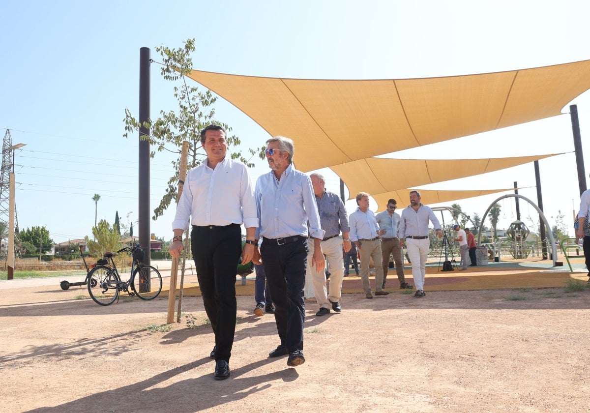 Bellido y Torrico, este jueves en el parque del Canal