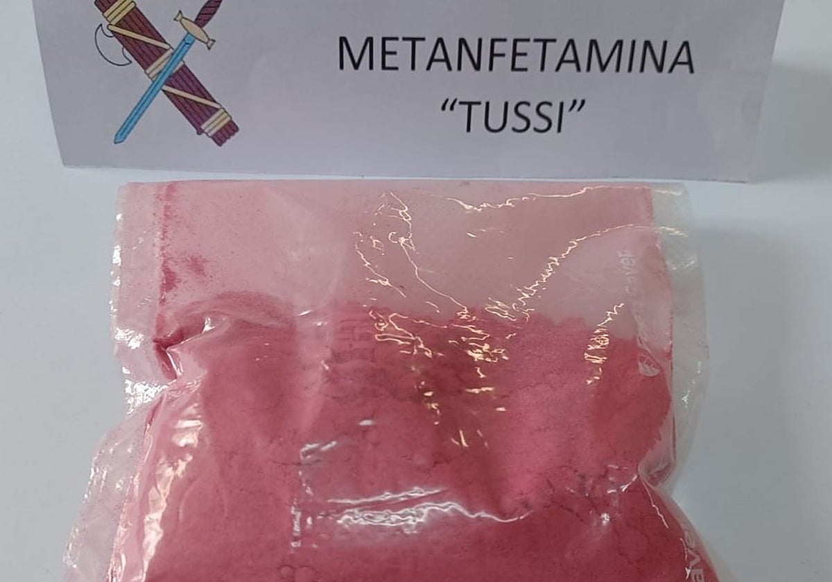 imagen de archivo de cocaína rosa