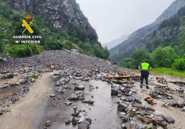Una tormenta causa un grave desprendimiento de rocas e incomunica el Balneario de Panticosa en el Pirineo aragonés