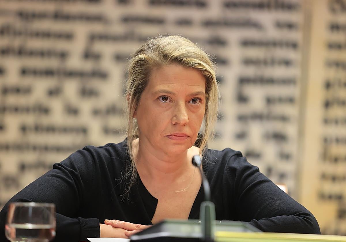 Cristina Álvarez, durante su comparecencia en el Senado en noviembre de 2024