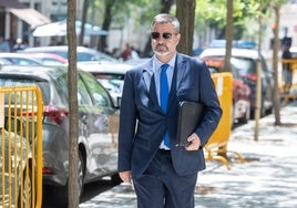 Daniel Fernández, a su llegada al Tribunal Supremo