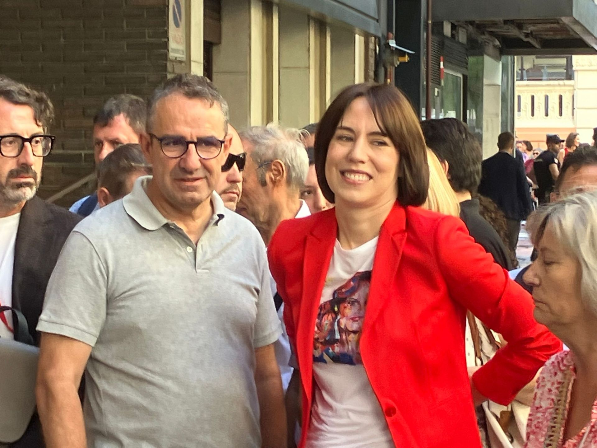 La ministra de Ciencia, Diana Morant, al llegar a Ferraz