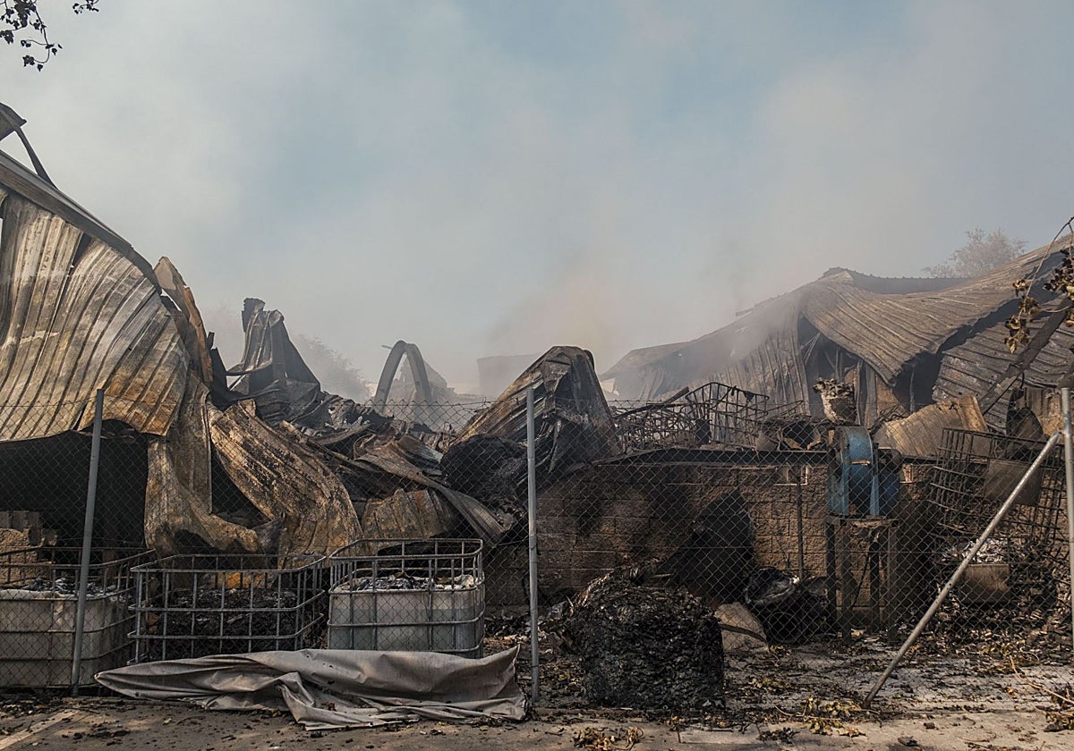 Imagen de cómo ha quedado la planta afectada por el incendio