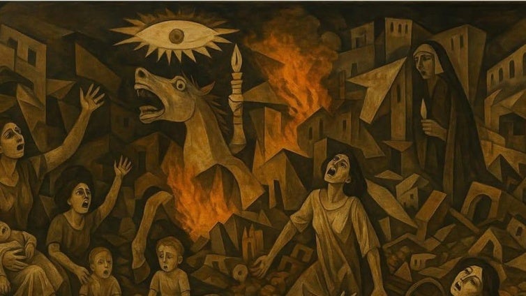El 'Guernica' olvidado: un artista digital rescata del olvido el bombardeo de Cabra