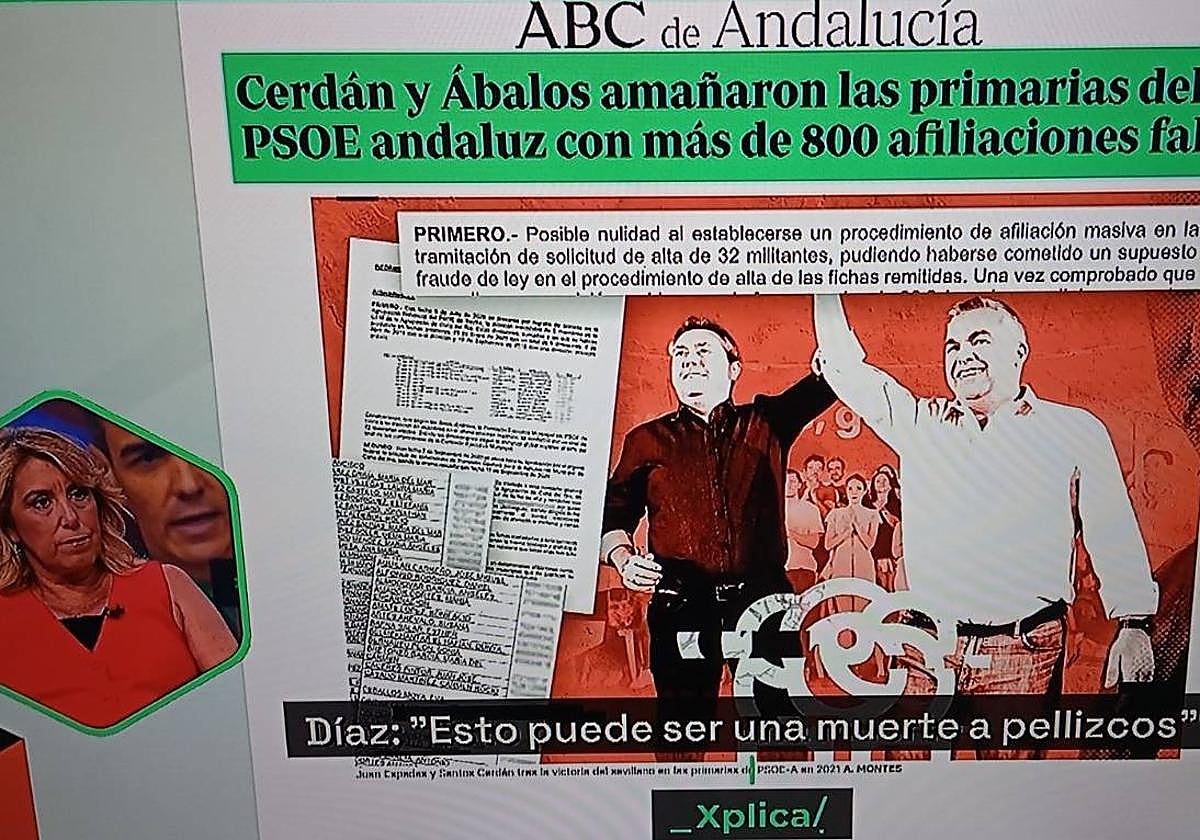 Susana Díaz ve la información de ABC de Sevilla sobre el pucherazo de las primarias andaluzas