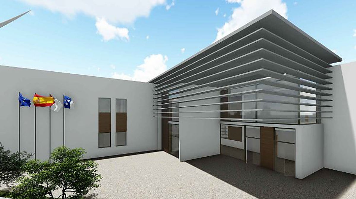 Recreación virtual del instituto de Noblejas, según el proyecto de 2019