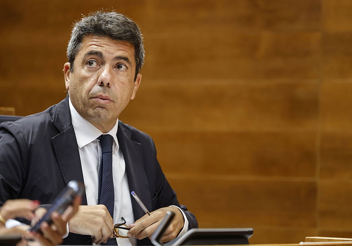 Imagen de archivo del presidente de la Generalitat Valenciana, Carlos Mazón