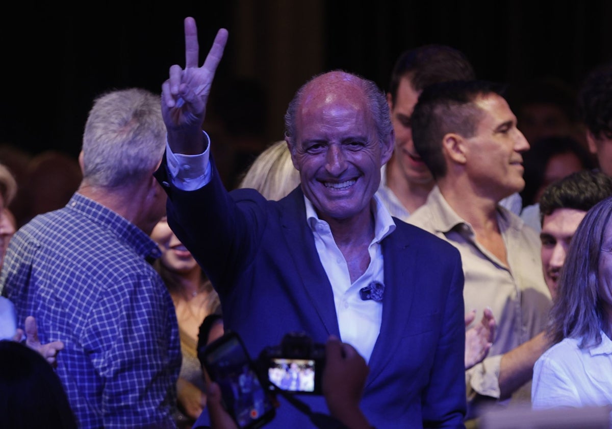 Imagen de Francisco Camps durante el acto celebrado este miércoles en Valencia
