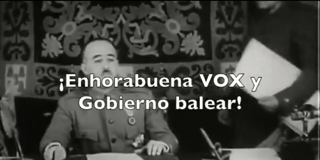 Franco  resucita  para aplaudir a Prohens: así cargan contra PP y Vox los docentes nacionalistas