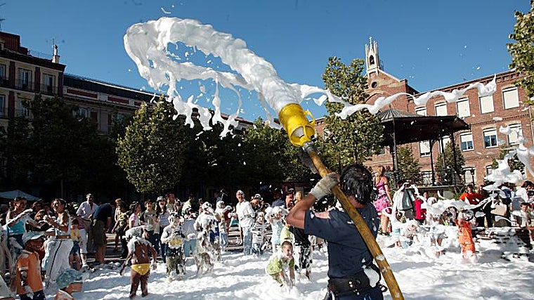 La fiesta de la espuma de Chamberí