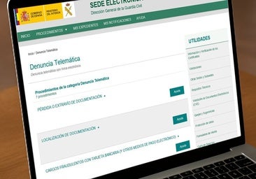 La Guardia Civil implanta la denuncia telemática sin ratificación presencial